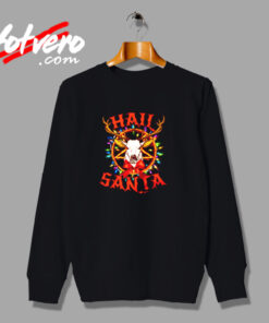 Reindeer With Pentagram And Christmas Lights Urban Sweatshirt