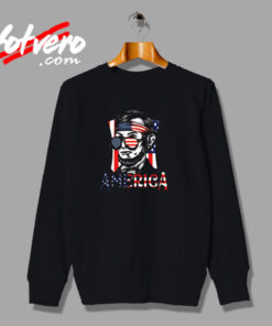 Retro 4th Of July Abraham Lincoln Urban Sweatshirt
