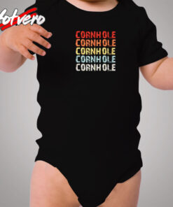 Retro Cornhole Cozy Baby Onesies