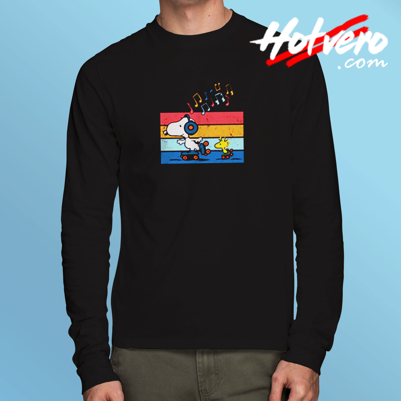 Retro Snoopy Long Sleeve T shirt