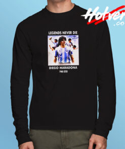 Rip Diego Maradona Legend Football Long Sleeve T shirt