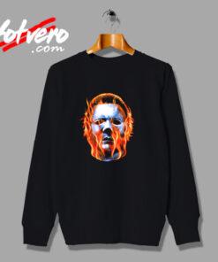 Rock Rebel Halloween Ii Michael Myers Flames Urban Sweatshirt