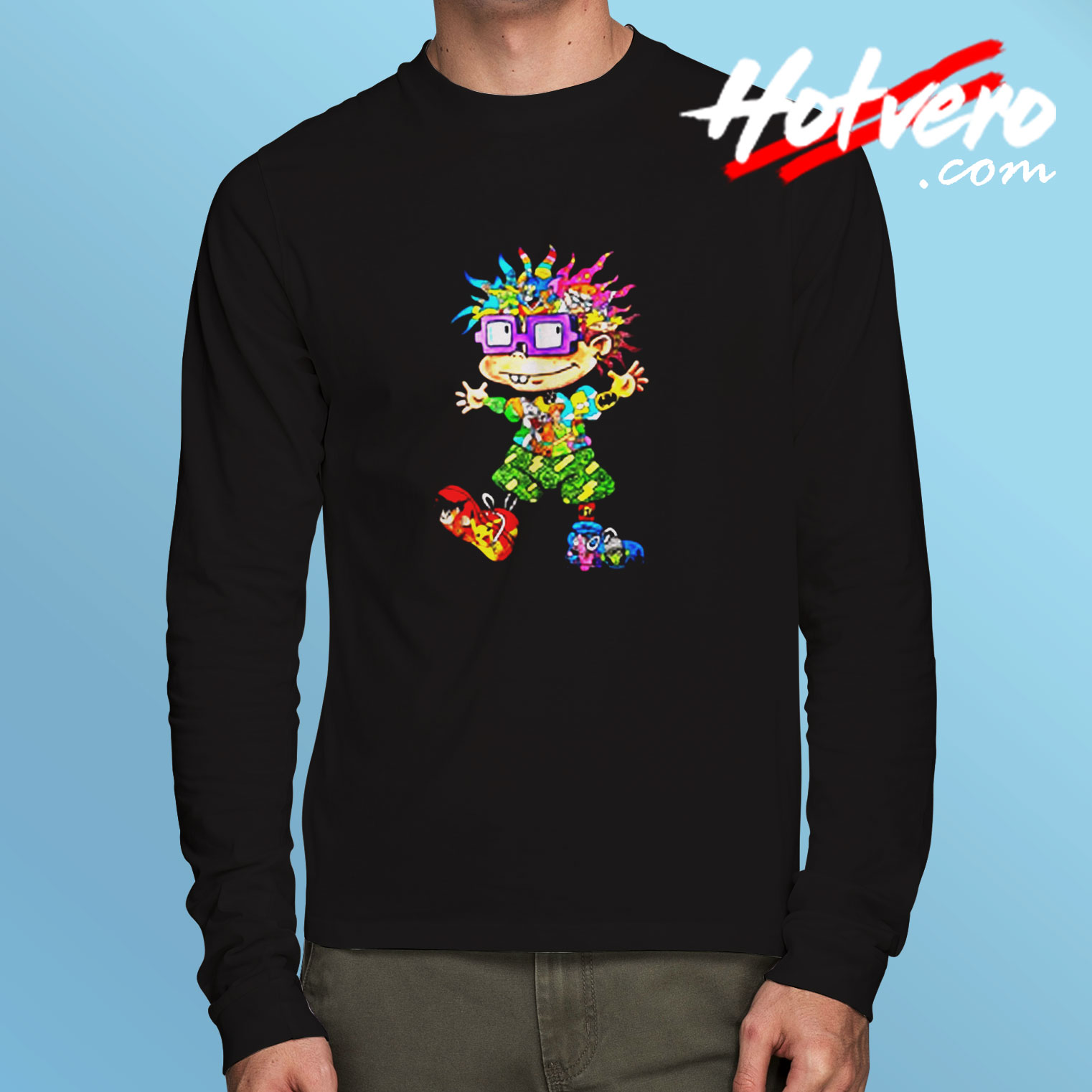 Rugrats Chuckie Finster All Cartoon Characters Long Sleeve T shirt