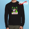 Santa Peanuts Snoopy And Woodstock Long Sleeve T shirt