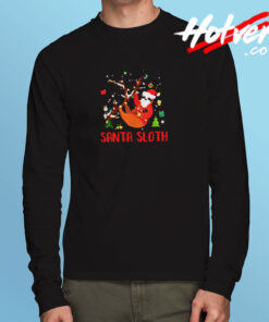 Santa Sloth Long Sleeve T shirt