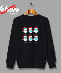 Santa Wearing Mask Wrong Funny Christmas Urban Sweatshirt