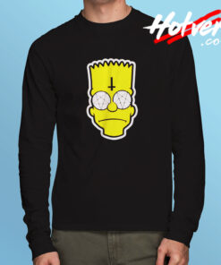Satanic Bart Simpson Long Sleeve T shirt