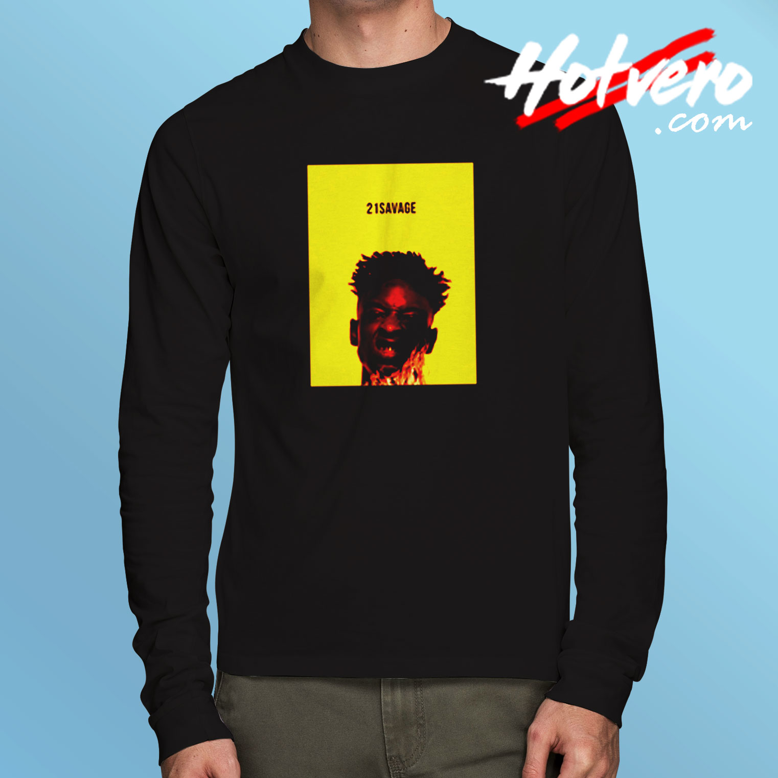 Savage 21 Savage Cover Long Sleeve T shirt