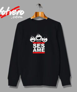 Sesame Street Characters Dmc Parody Urban Sweatshirt
