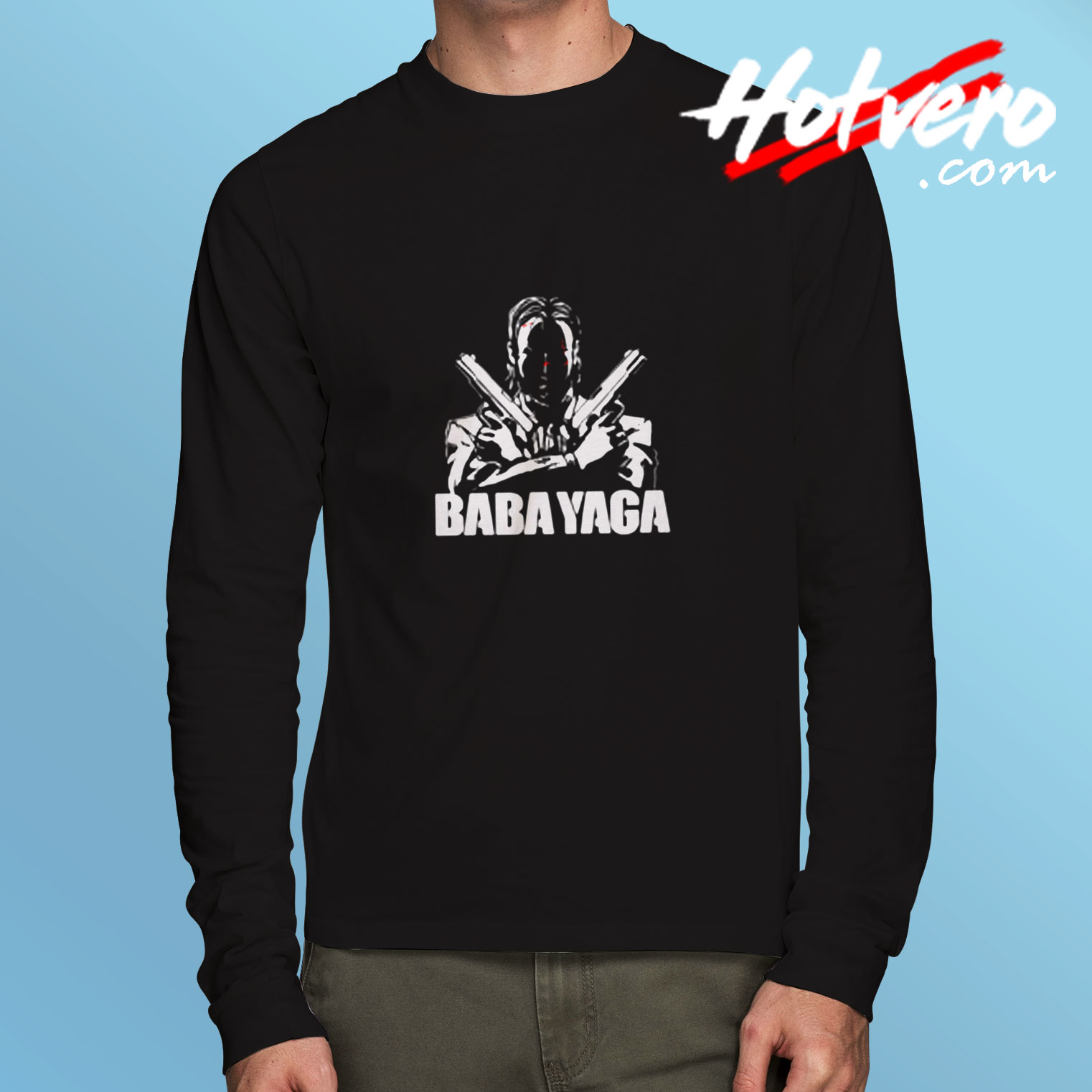 Shadow John Wick Dual Handguns The Babayaga Long Sleeve T shirt