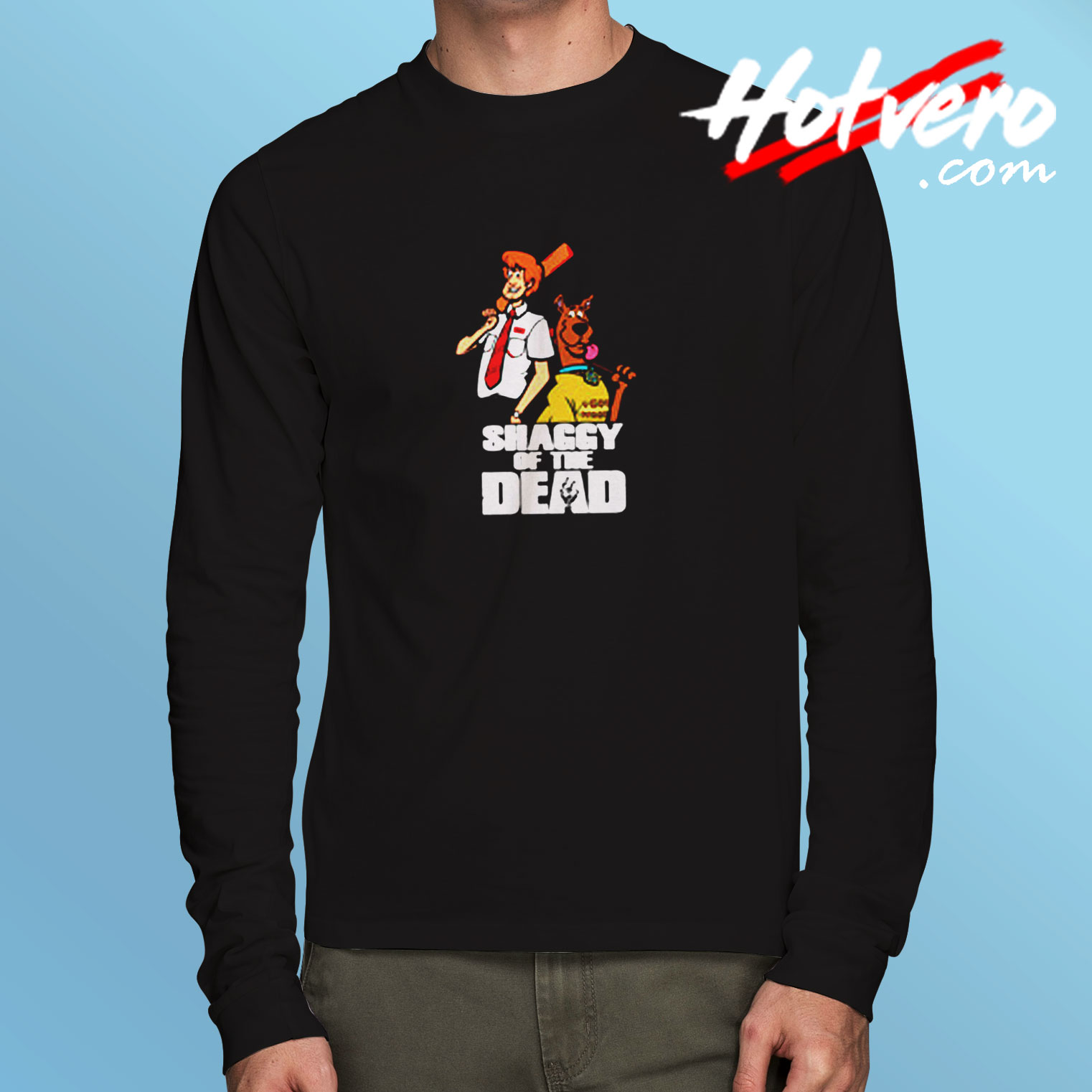 Shaggy Of The Dead Scoobydoo Mystery Long Sleeve T shirt