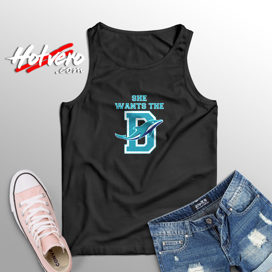 She Wants The D Miami Football Fan Aesthetic Sleeveless Shirt