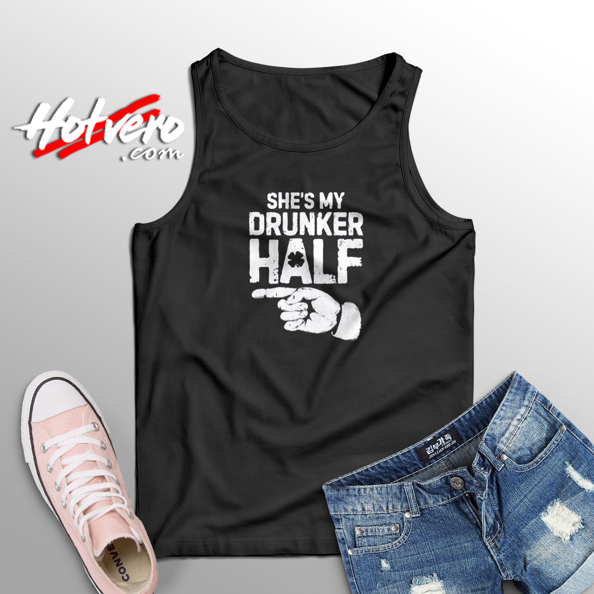 She’s My Drunker Half Aesthetic Sleeveless Shirt