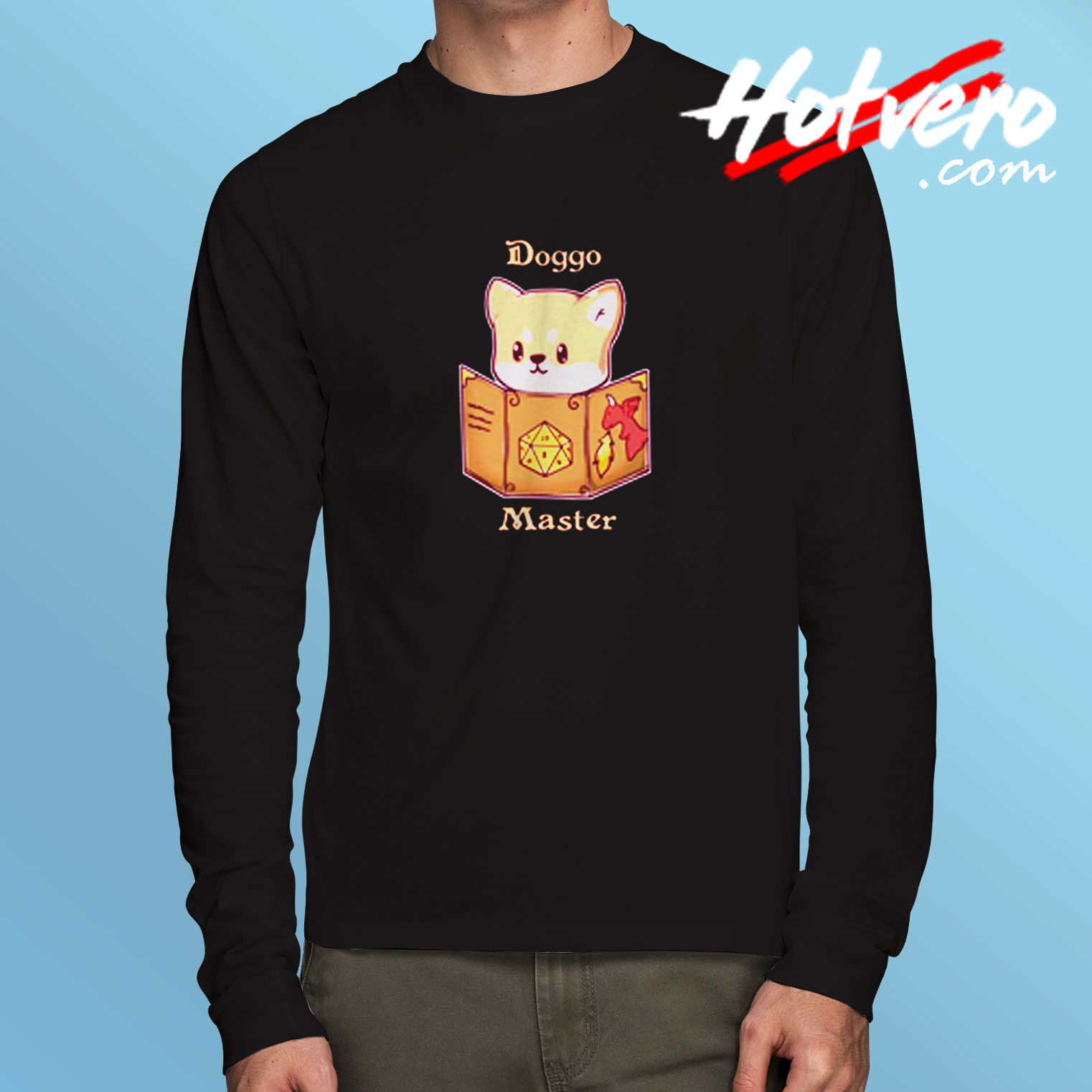 Shiba Inu Dungeon Master Long Sleeve T shirt