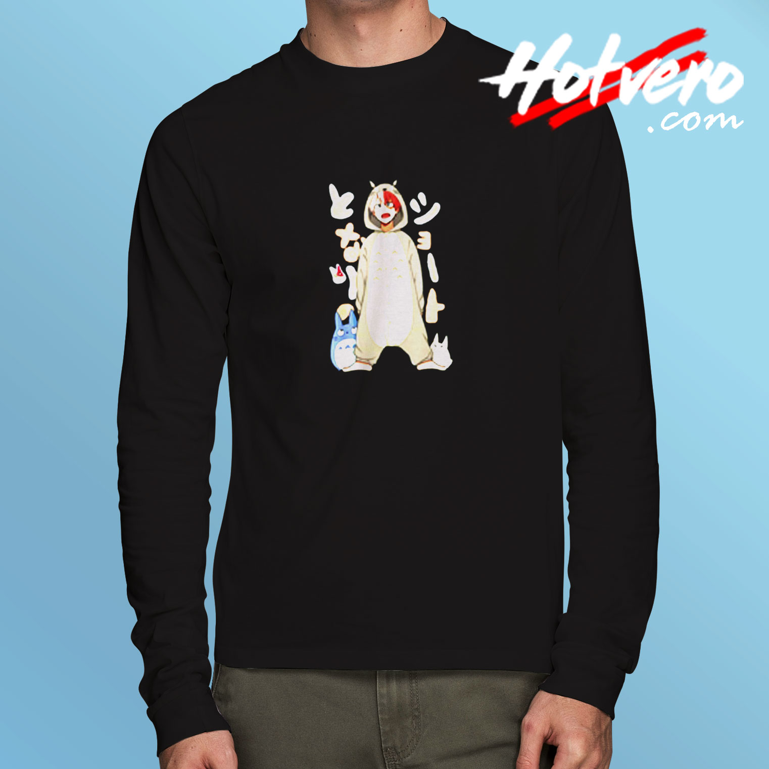 Shoto Todoroki In Cute Costume Long Sleeve T shirt