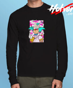 Simpsons Krusty The Clown With An Arrow Long Sleeve T shirt
