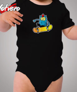 Skateboard Birthday Cozy Baby Onesies