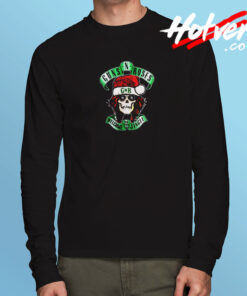 Skull Santa Guns N Roses Christmas Long Sleeve T shirt