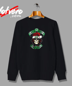 Skull Santa Guns N Roses Christmas Urban Sweatshirt