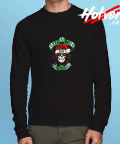 Skull Santa Guns N Roses Long Sleeve T shirt