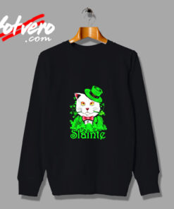 Slainte Irish Cat Cheers Good Health St Paddys Day Urban Sweatshirt