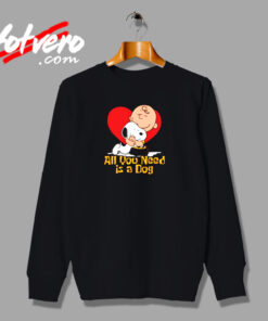 Snoopy All You Need Is A Dog Urban Sweatshirt