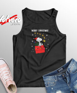 Snoopy Christmas Fly Aesthetic Sleeveless Shirt