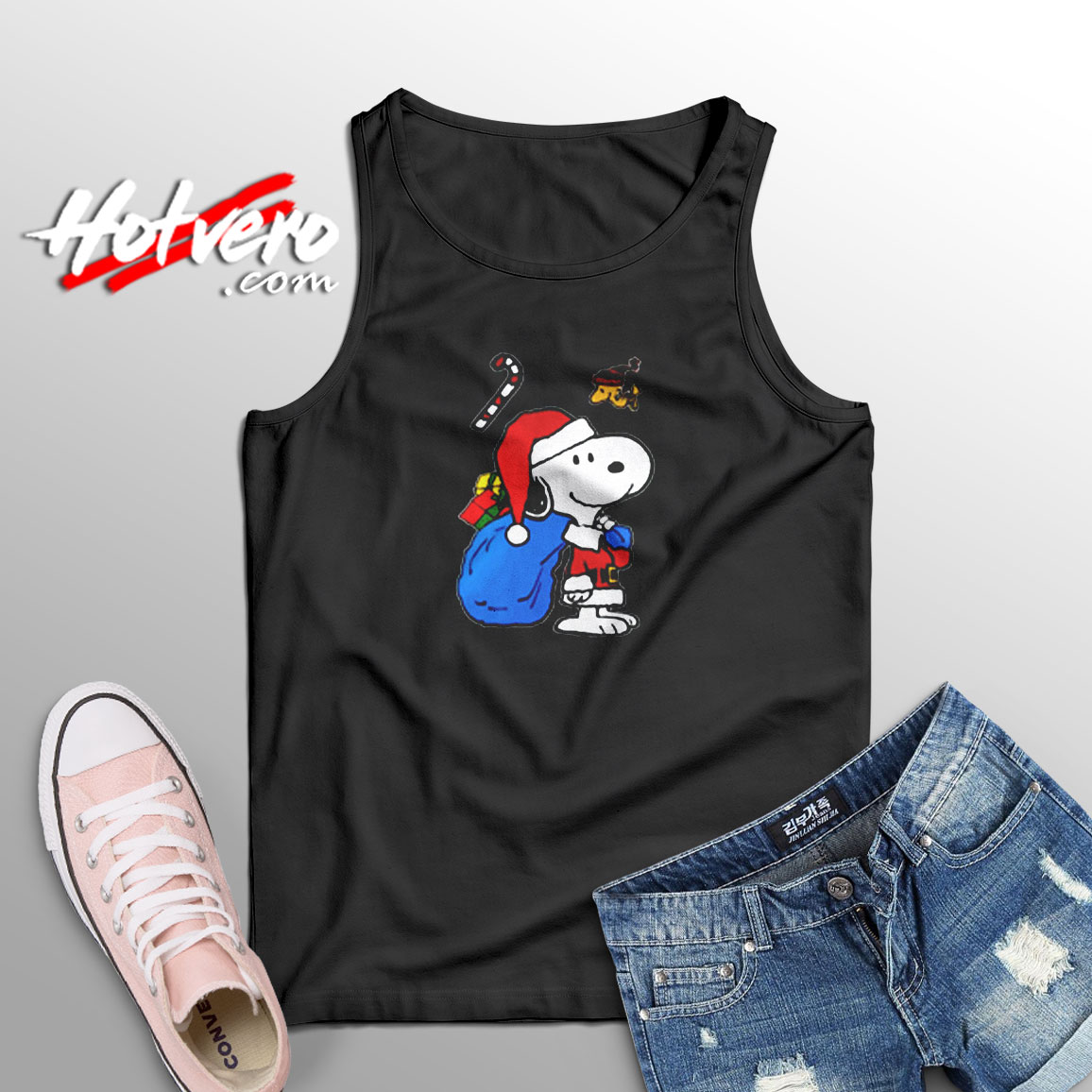 Snoopy Christmas Gifts, Funny Snoopy Christmas Aesthetic Sleeveless Shirt