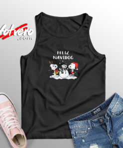 Snoopy Feliz Navidog Aesthetic Sleeveless Shirt