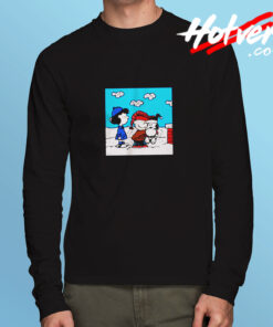 Snoopy Peanuts Santa Claus Christmas Cartoon Long Sleeve T shirt