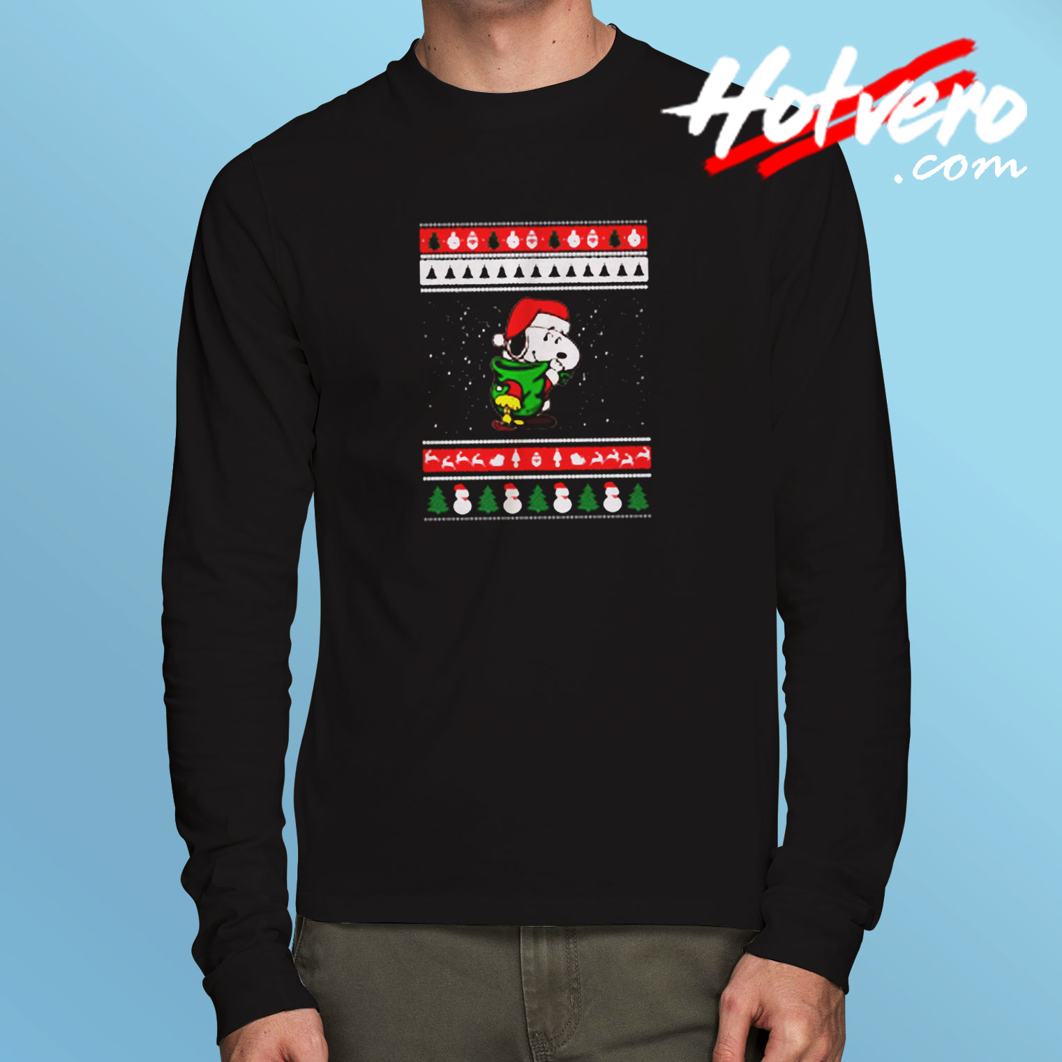 Snoopy Ugly Christmas Long Sleeve T shirt