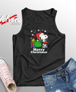 Snoopy Woodstock Christmas Aesthetic Sleeveless Shirt
