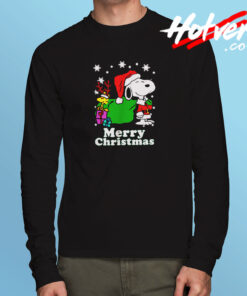 Snoopy Woodstock Christmas Long Sleeve T shirt