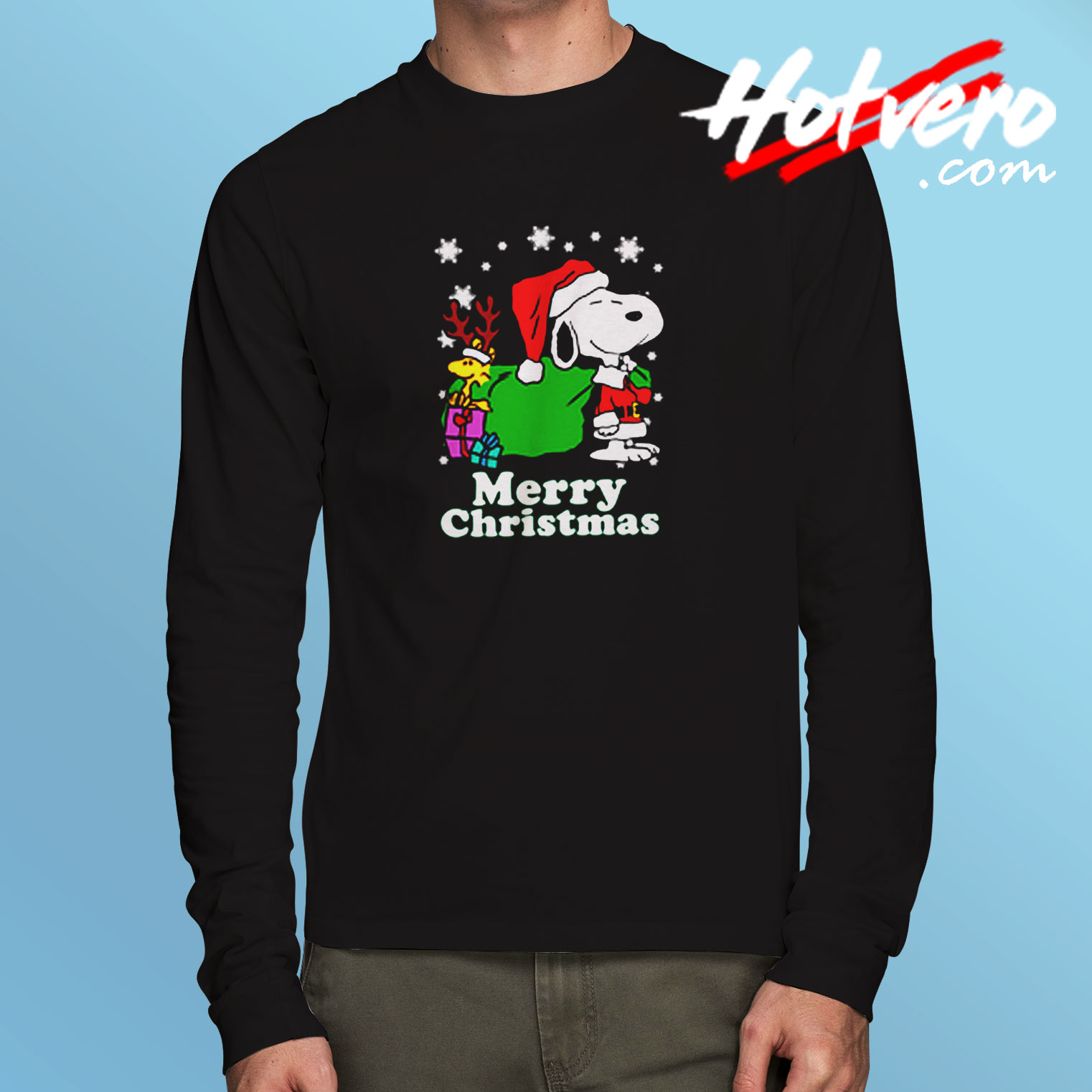 Snoopy Woodstock Christmas Long Sleeve T shirt