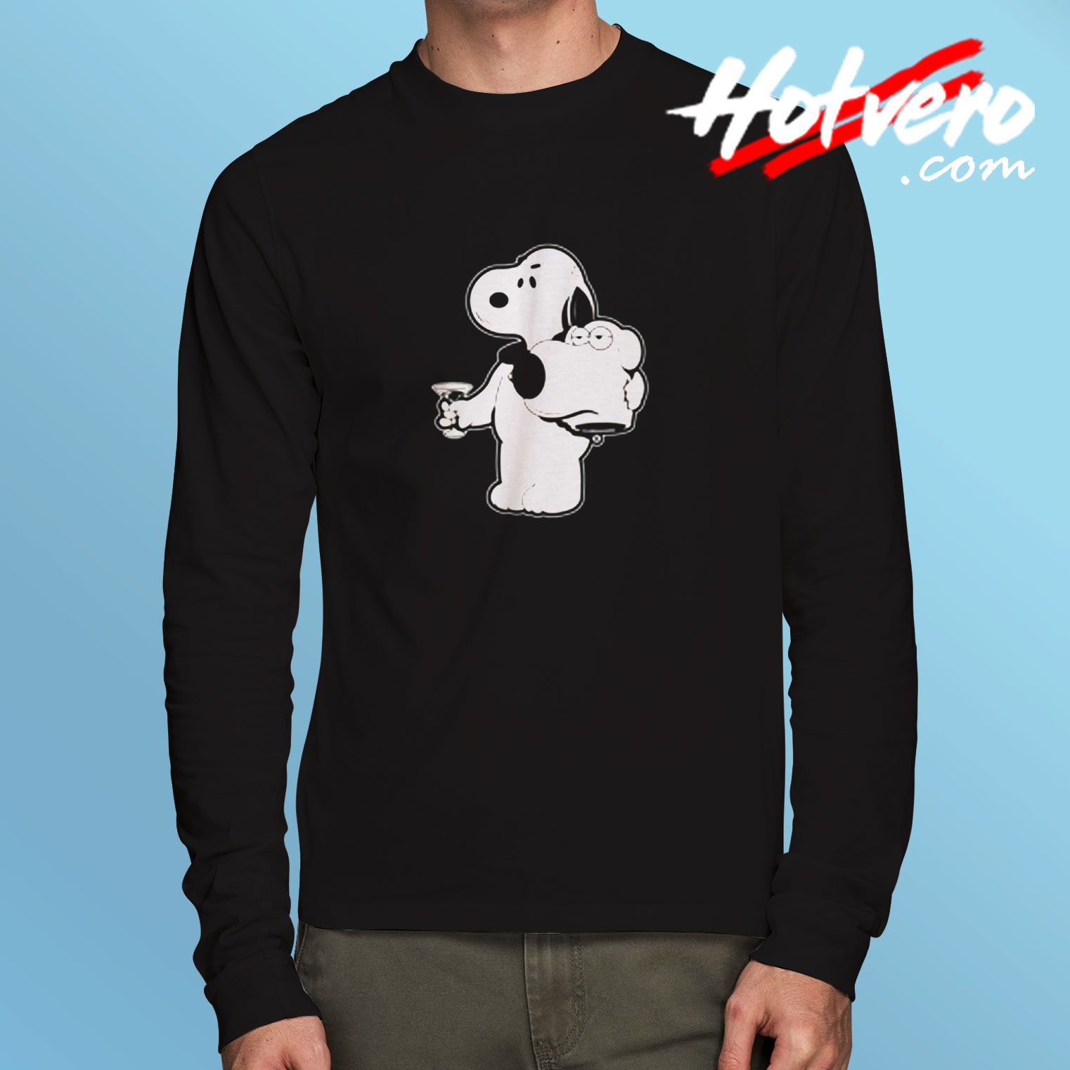 Snoopy X Brian Family Guy Mashup Custom Long Sleeve T shirt