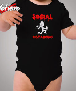 Social Distancing Cozy Baby Onesies