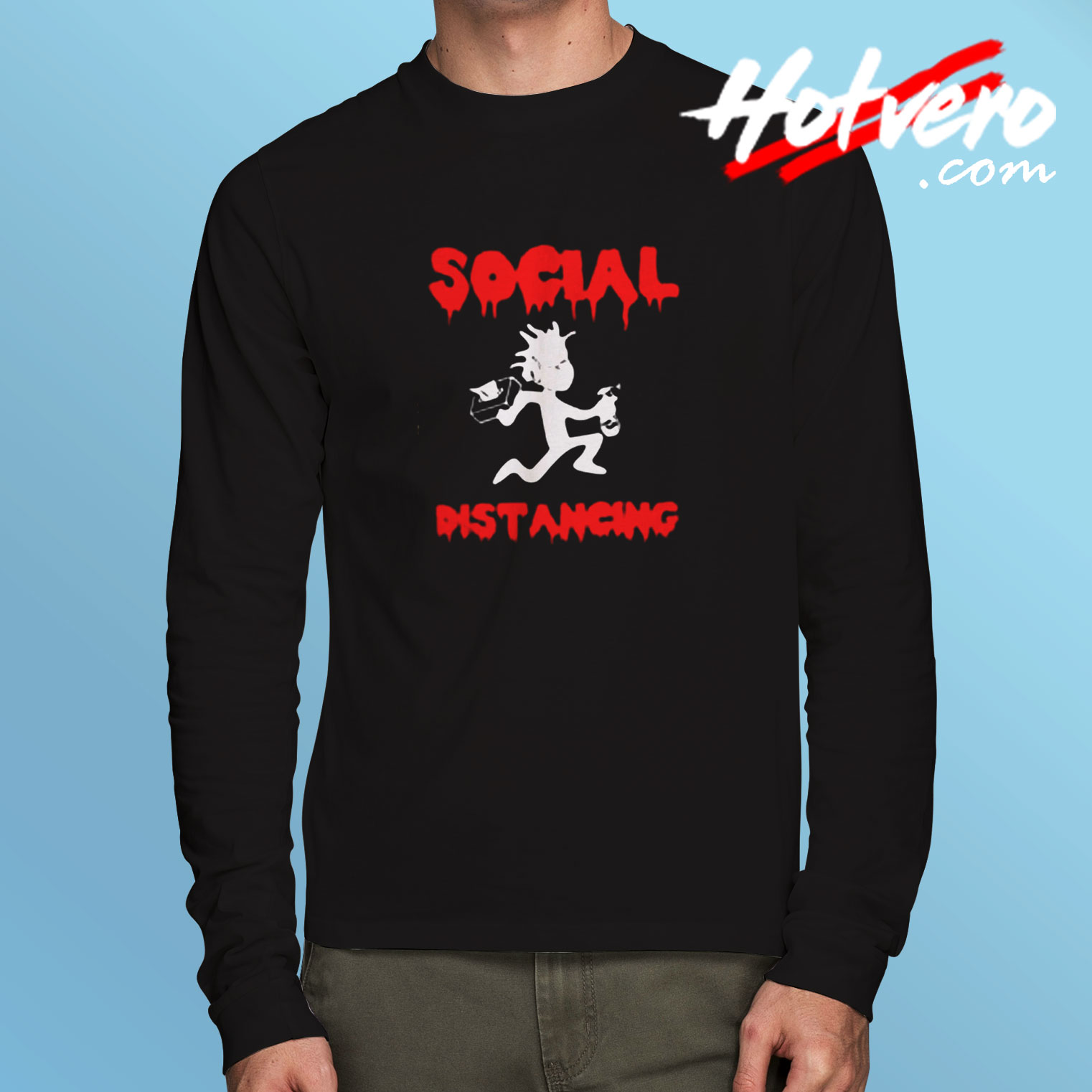 Social Distancing Long Sleeve T shirt
