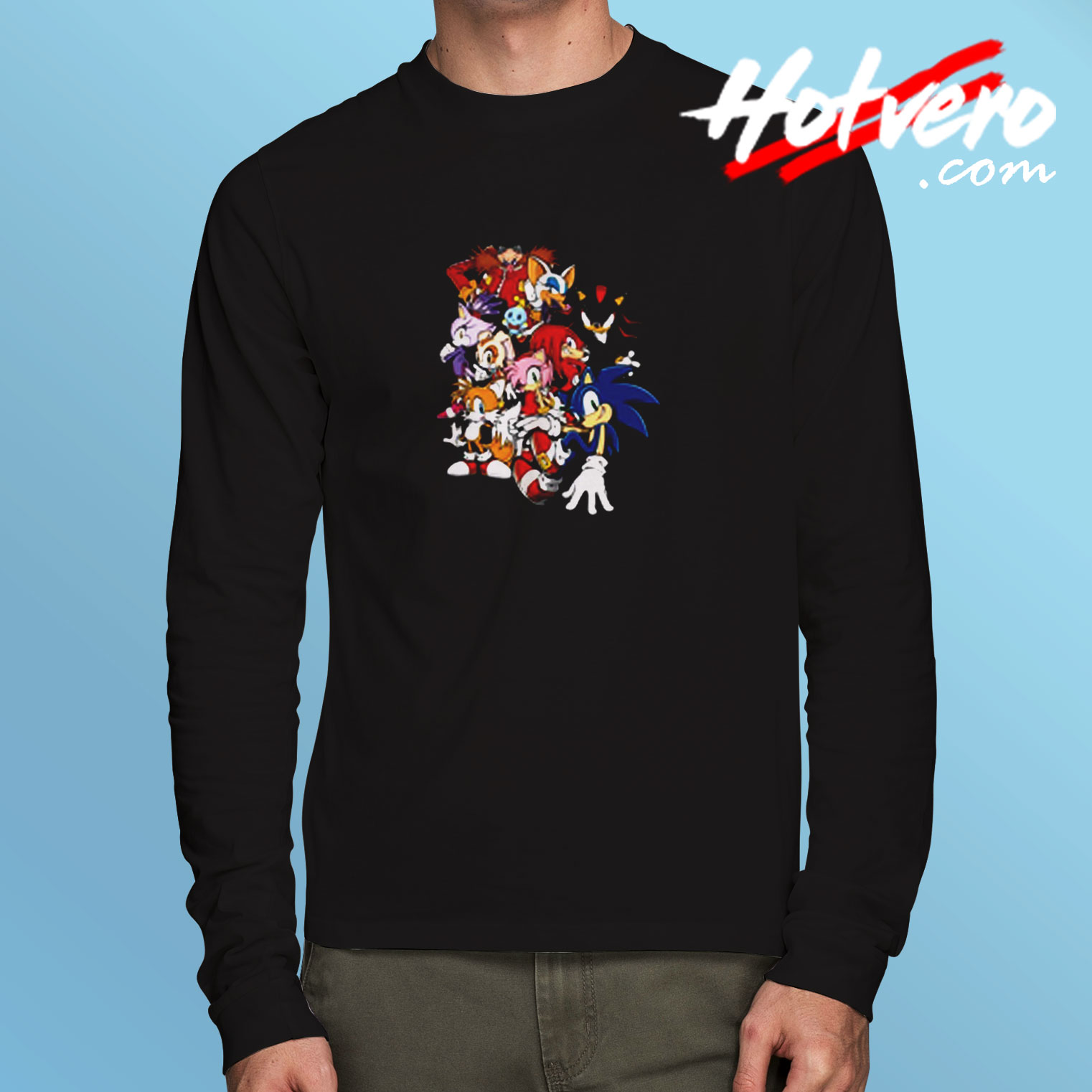 Sonic Cast & Friends Ultimate Power Long Sleeve T shirt