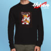 Sonic Miles Tails Prower Charcoal Long Sleeve T shirt