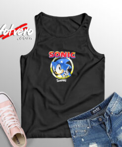 Sonic The Hedgehog Pointing Finger Aesthetic Sleeveless Shirt