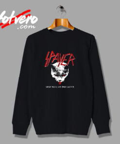 Spayer Funny Vintage Style Slayer Parody Cat Urban Sweatshirt