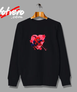 Spiderman Heart And Flower Urban Sweatshirt