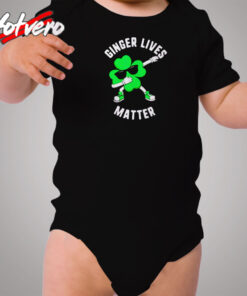 St Patricks Day Ginger Lives Matter Cozy Baby Onesies