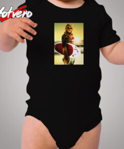 Star Wars Chewbacca Surfing Funny Cool Cozy Baby Onesies