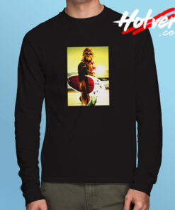 Star Wars Chewbacca Surfing Funny Cool Long Sleeve T shirt