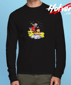 Star Wars Jango Fett And Yoda Christmas Long Sleeve T shirt