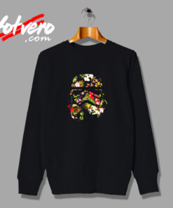 Star Wars Tropical Stormtrooper Floral Print Graphic Urban Sweatshirt