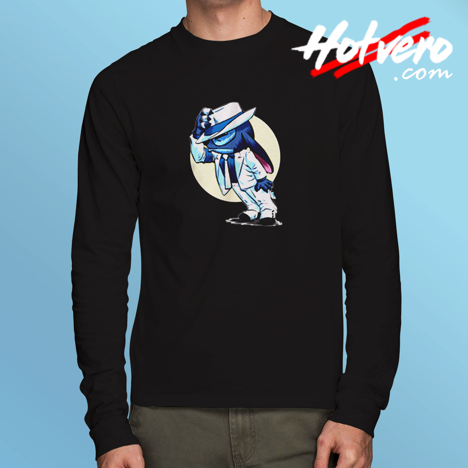 Stitch Parody Michael Jackson Long Sleeve T shirt