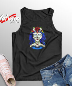 Sugar Skull Dia De Muertos Aesthetic Sleeveless Shirt