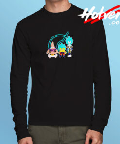 Super Saiyan Spongebob Patrick Funny Long Sleeve T shirt